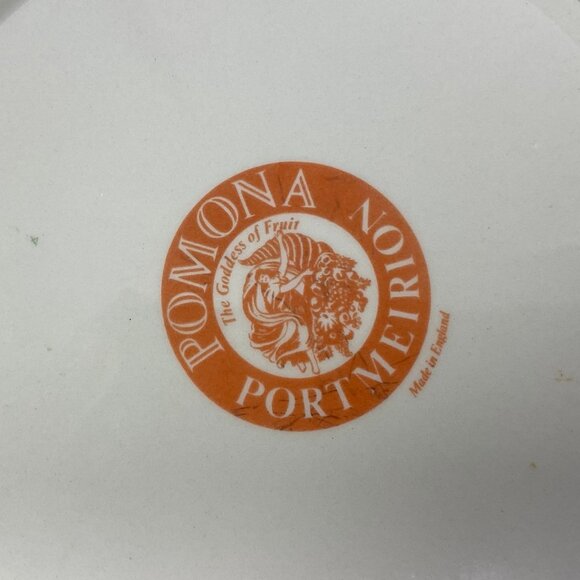 PORTMEIRION 7 .25 side Plate POMONA The Goddess Of Fruit Teinton Squash Pear - Picture 5 of 7